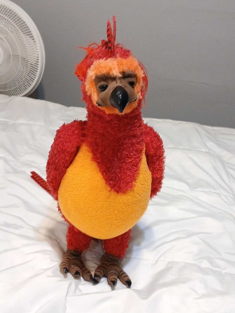Warner Bros. Plush Red and Orange Parrot Stuffed Animal